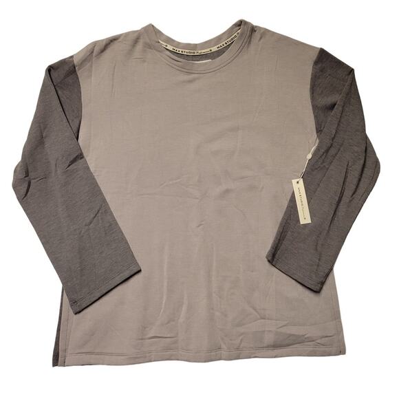 NWT Max Studio Performance Sonoran Tunic Women's Size L Color Block Side Slits - Picture 1 of 9